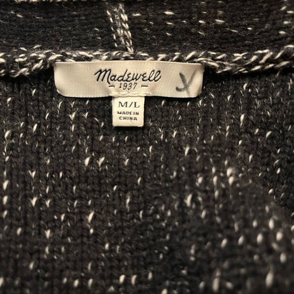Madewell All Angles batwing diamond print cardigan - Picture 5 of 7